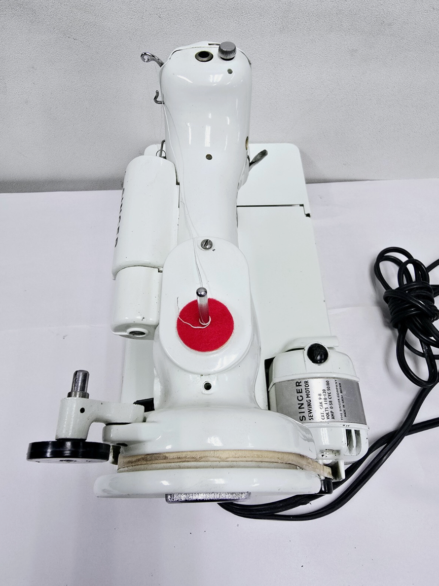 White 221K Sewing Machine – Serviced, Excellent Condition with Blue Case