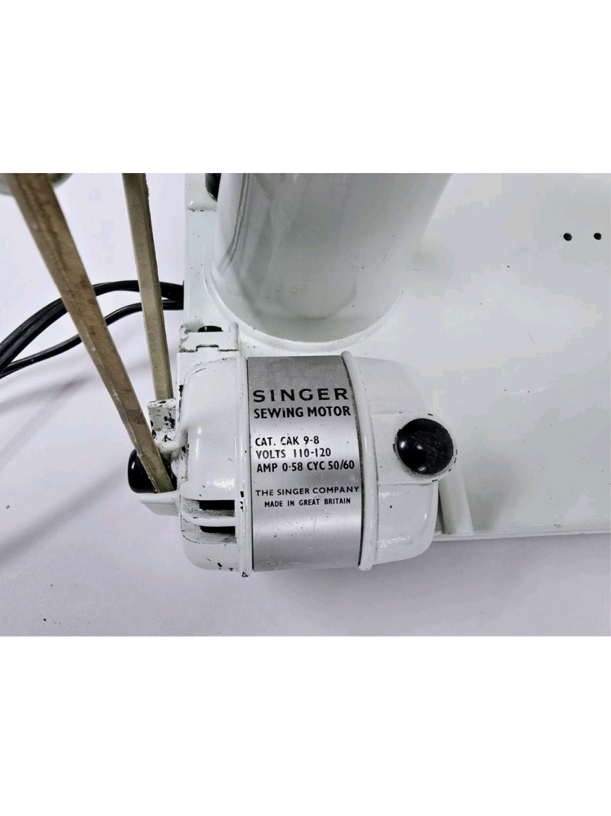 White 221K Sewing Machine – Serviced, Excellent Condition with Blue Case